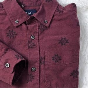 NEW Children’s Place Aztec Button Up L 10/12
